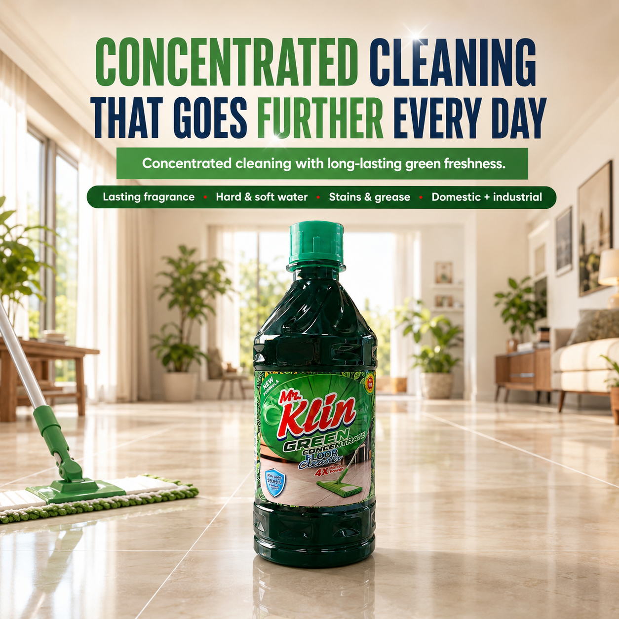 Green Concentrate Floor Cleaner view 2
