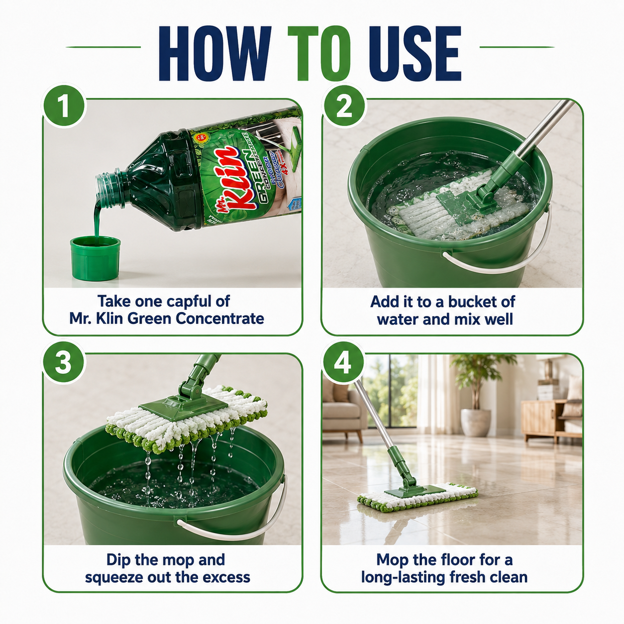 Green Concentrate Floor Cleaner view 3