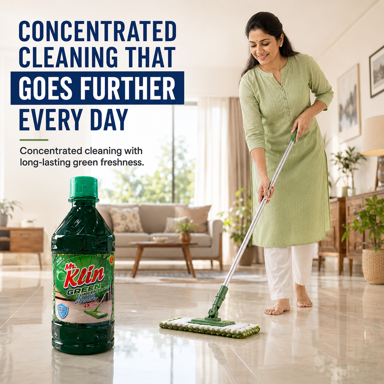 Green Concentrate Floor Cleaner view 4