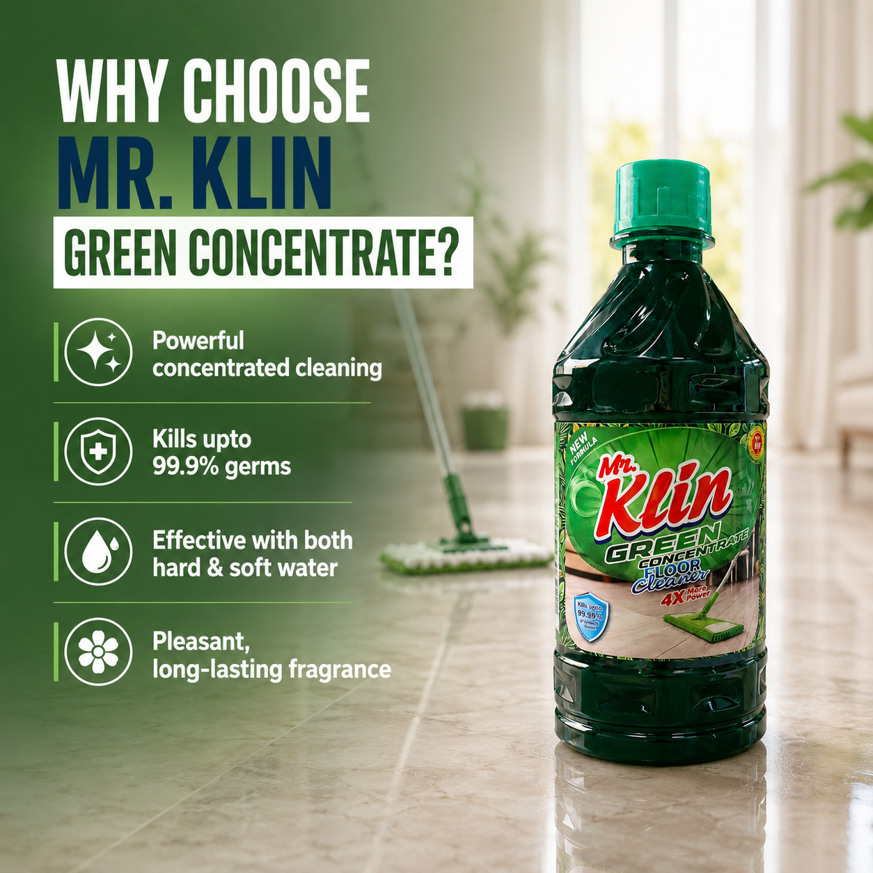 Green Concentrate Floor Cleaner view 5